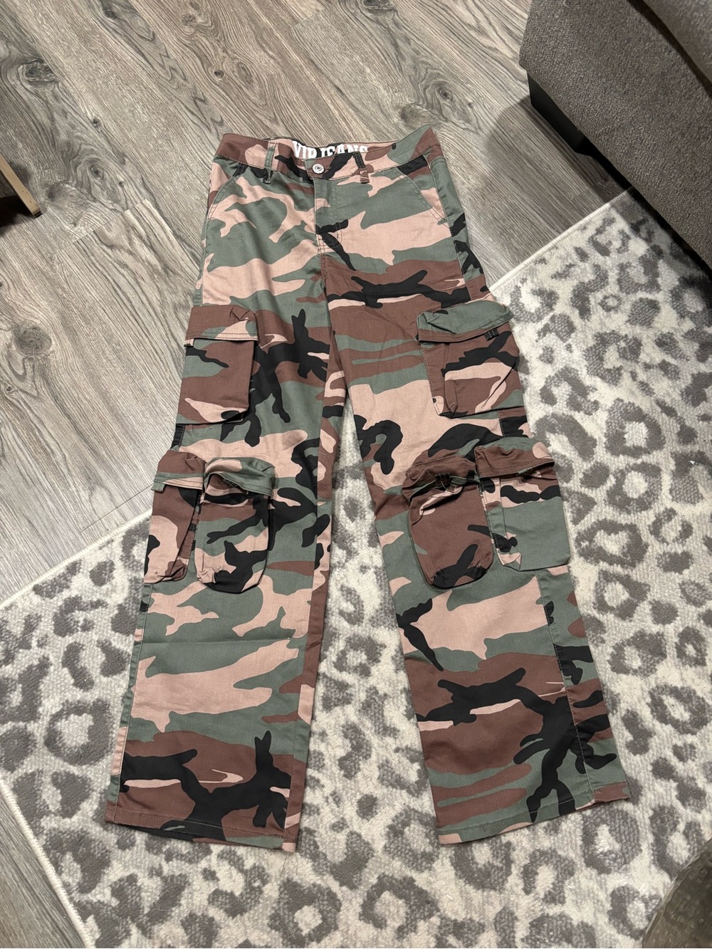 VIP Camouflage Cargo Wide Leg Pants 7